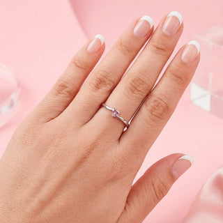 Anillo Ajustable de Promesa Rosaline Plata925