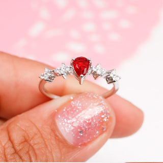 Anillo Eterno Rubí Plata925