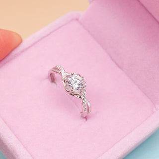 Anillo Ajustable de Promesa Rose Plata925