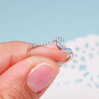 Anillo Olas de Mar Plata925