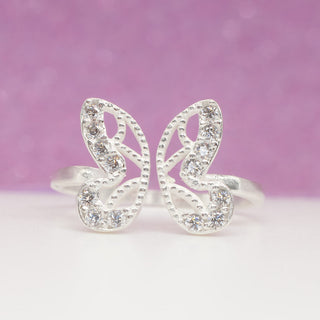Anillo Ajustable Butterfly Plata 925