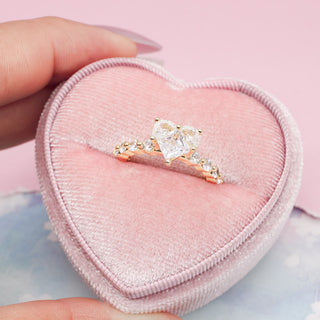 Anillo Ajustable Corazón Brillante