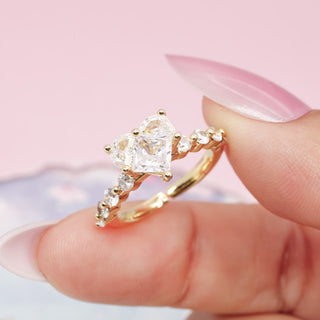 Anillo Ajustable Corazón Brillante