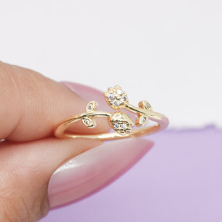 Anillo Ajustable Golden Bloom