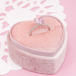 Anillo Ajustable de Promesa Pink Love Plata925