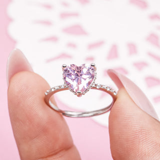 Anillo Ajustable de Promesa Pink Love Plata925