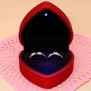 Anillos Ajustables De Pareja Heart Plata 925