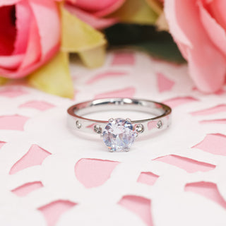 Anillo de Promesa Solitario Crystal