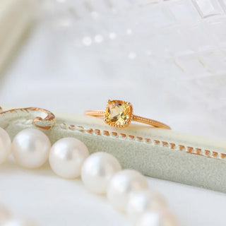 Anillo Promesa Ámbar Plata925