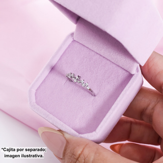 Anillo Ajustable Estrella y Diamantes