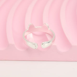 Anillo Ajustable Kitty Plata 925