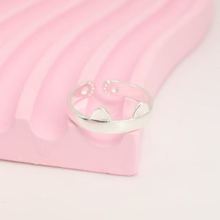 Anillo Ajustable Kitty Plata 925