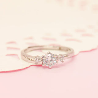 Anillos Ajustables De Pareja Love Promise Plata 925