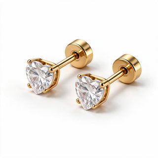 Aretes Broquel Heart