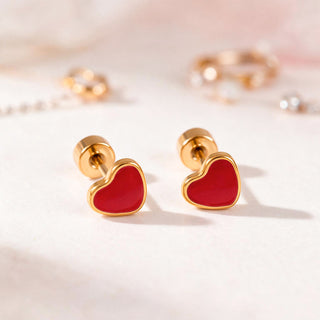 Aretes Broquel de Corazón