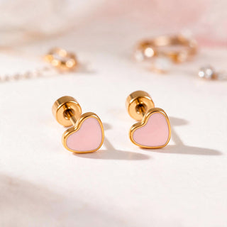 Aretes Broquel de Corazón
