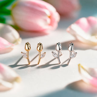 Aretes Tulipán Plata925