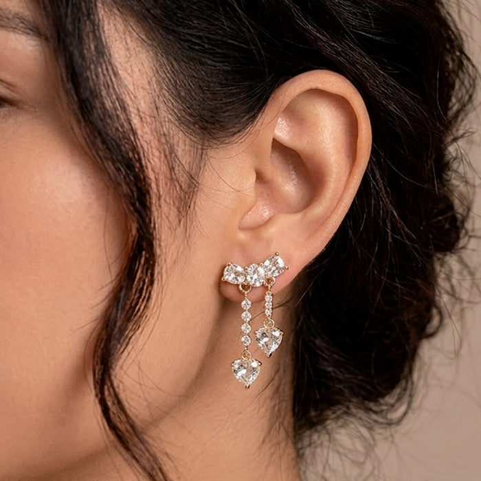 Aretes Cascadas de Corazones