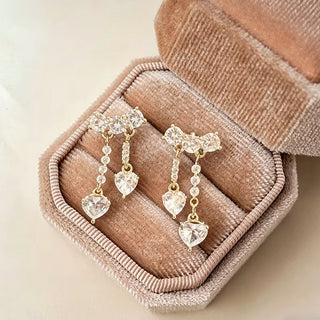 Aretes Cascadas de Corazones