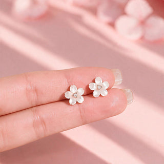 Aretes Flor de Cerezo Plata925