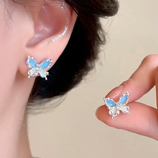 Aretes Mariposa Celeste