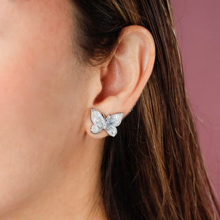 Aretes Blue Butterfly