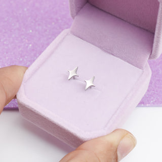 Aretes Star plateado
