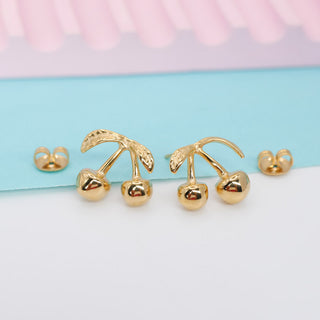 Aretes Cereza Gold