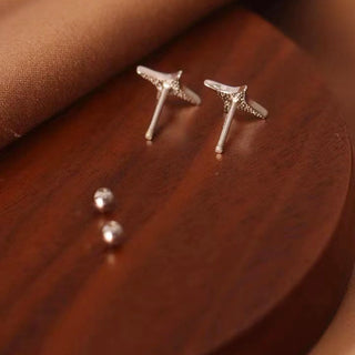 Aretes Star plateado