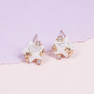 Aretes Estrella Blanca