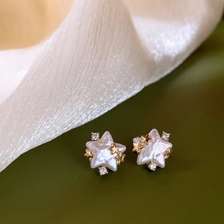 Aretes Estrella Blanca