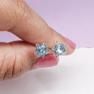 Aretes Estrella Azul