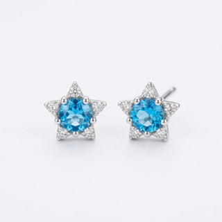 Aretes Estrella Azul