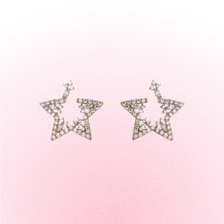 Aretes Star Rose Gold