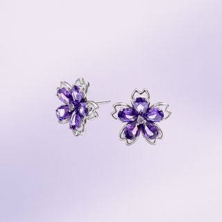 Aretes Purple Sakura