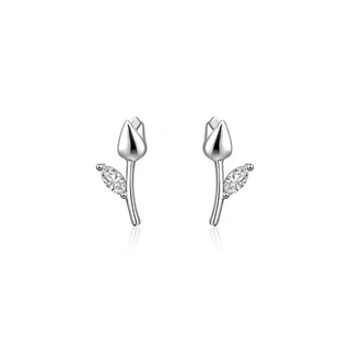 Aretes Tulipán Plata925