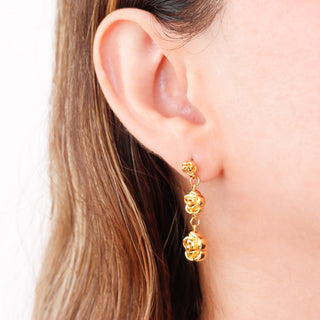 Aretes Golden Rose
