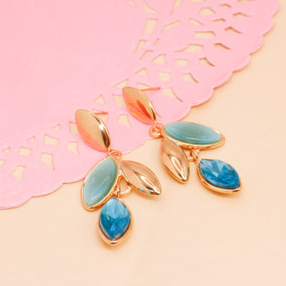 Aretes Hojas Glow