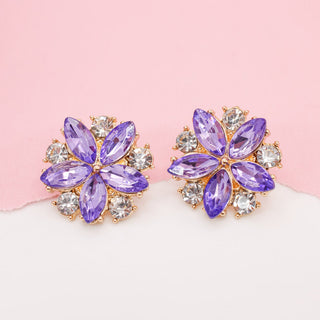 Aretes Purple Bloom