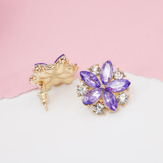 Aretes Purple Bloom
