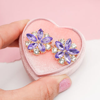Aretes Purple Bloom