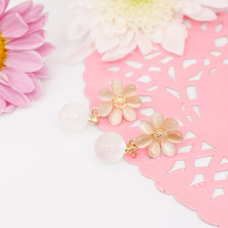 Aretes Flor de Ópalo