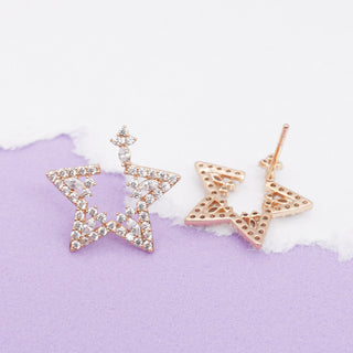 Aretes Star Rose Gold