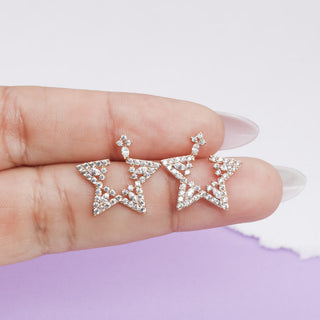 Aretes Star Rose Gold