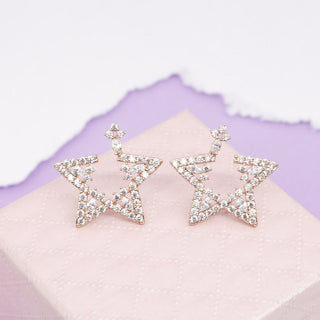 Aretes Star Rose Gold