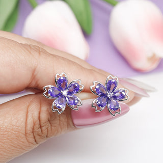 Aretes Purple Sakura