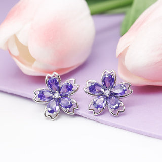 Aretes Purple Sakura