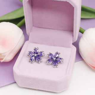 Aretes Purple Sakura