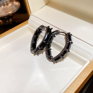 Arracadas Black Shine