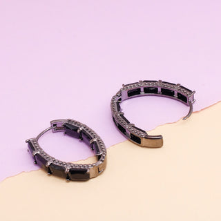 Arracadas Black Shine